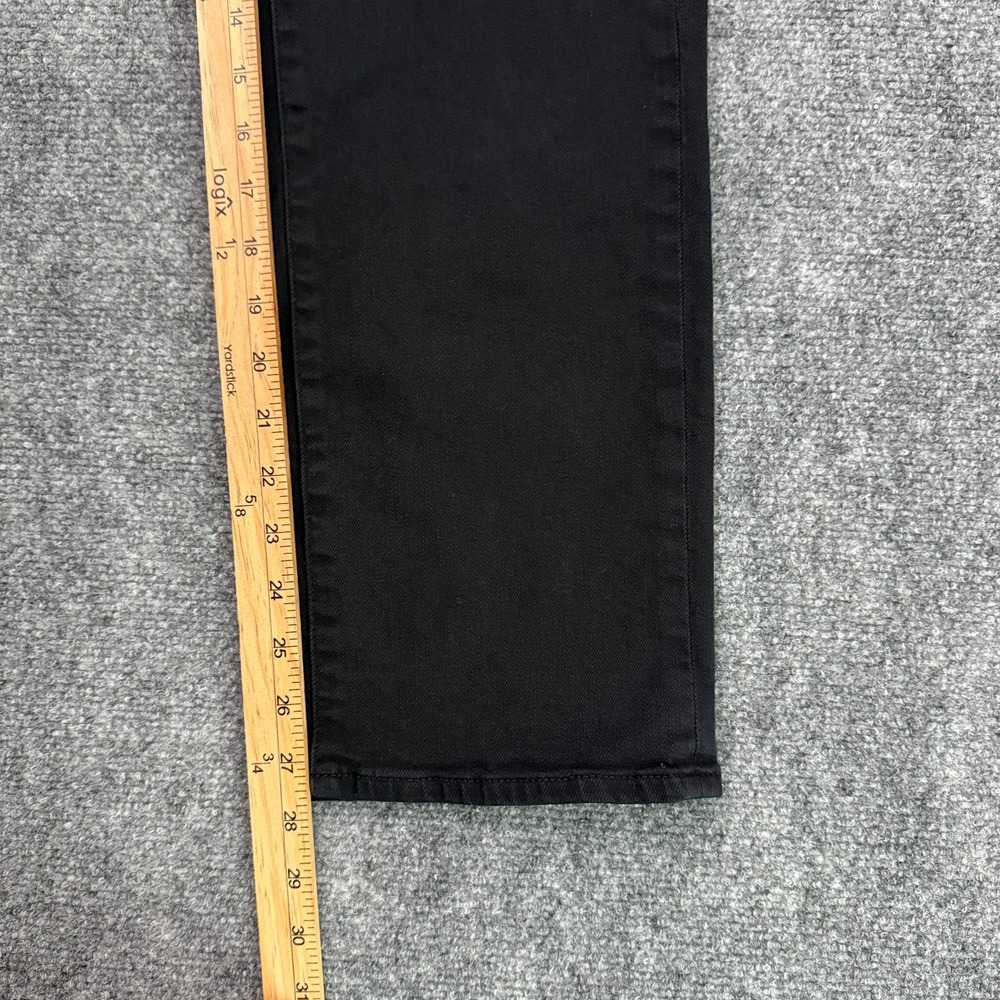 Chicos High Rise Straight Leg Jeans Womens Size 00R US 2 Black Stretch Denim - Picture 11 of 12